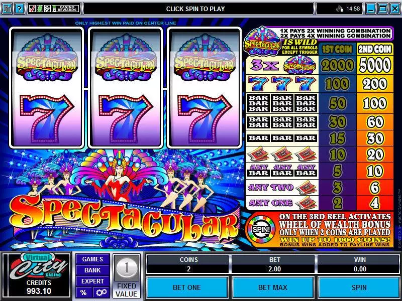Spectacular Wheel of Wealth Free Casino Slot  with, delSecond Screen Game
