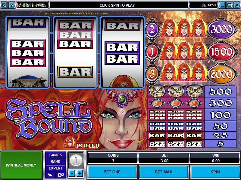 Spell Bound Free Casino Slot 