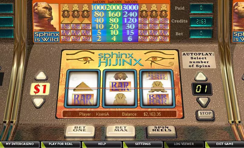 Sphinx Hijinx Free Casino Slot 