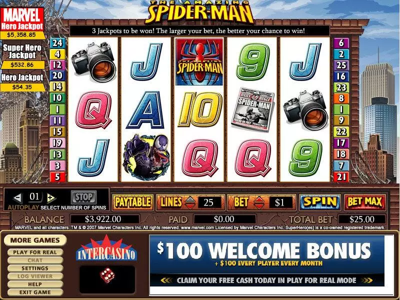 Spider-Man Free Casino Slot  with, delFree Spins