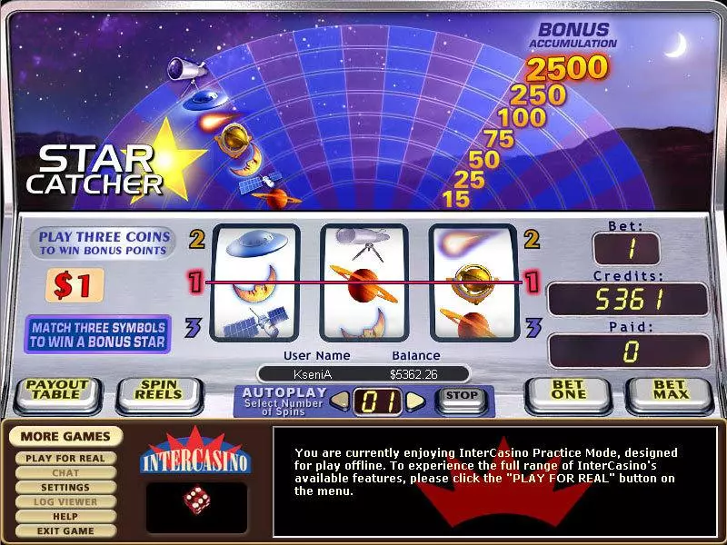 Star Catcher Free Casino Slot  with, delSecond Screen Game