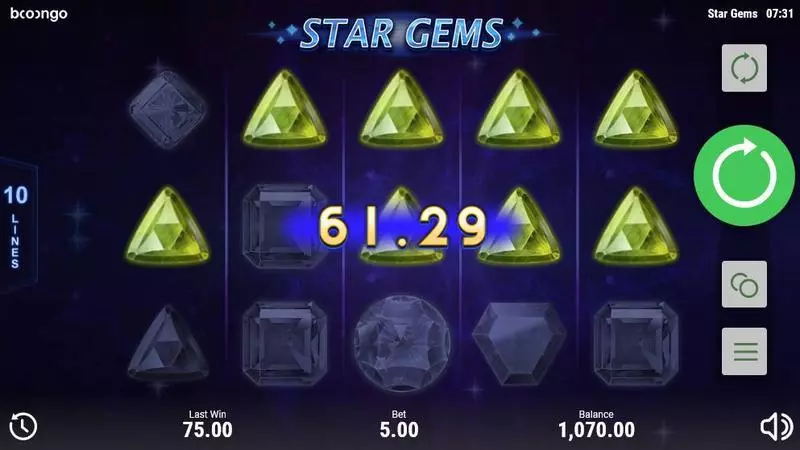 Star Gems Free Casino Slot  with, delRe-Spin
