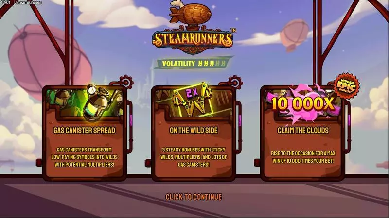 Steamrunners Free Casino Slot  with, delBonus GameFree Spins