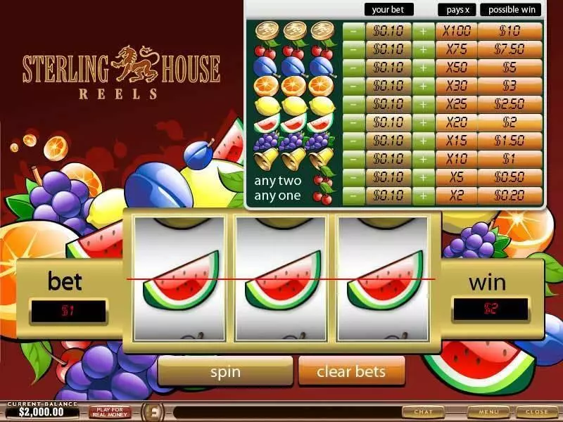 Sterling House Reels Free Casino Slot 