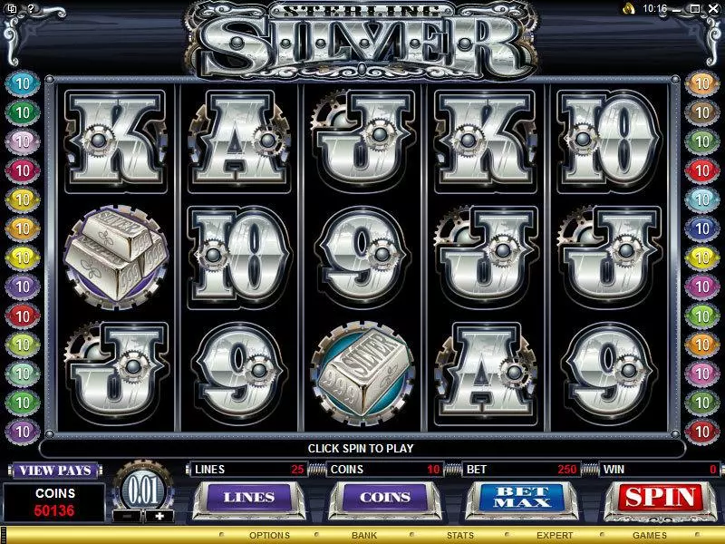 Sterling Silver Free Casino Slot  with, delFree Spins