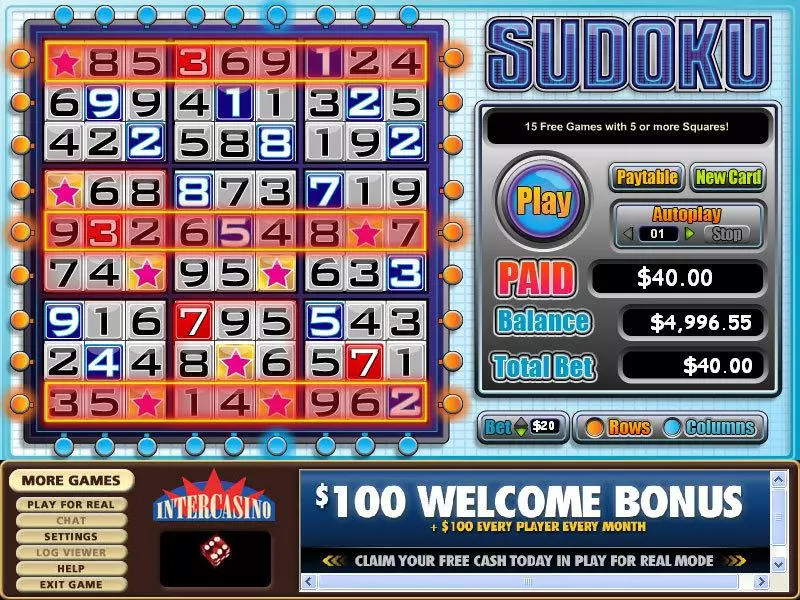 Sudoku Free Casino Slot  with, delFree Spins