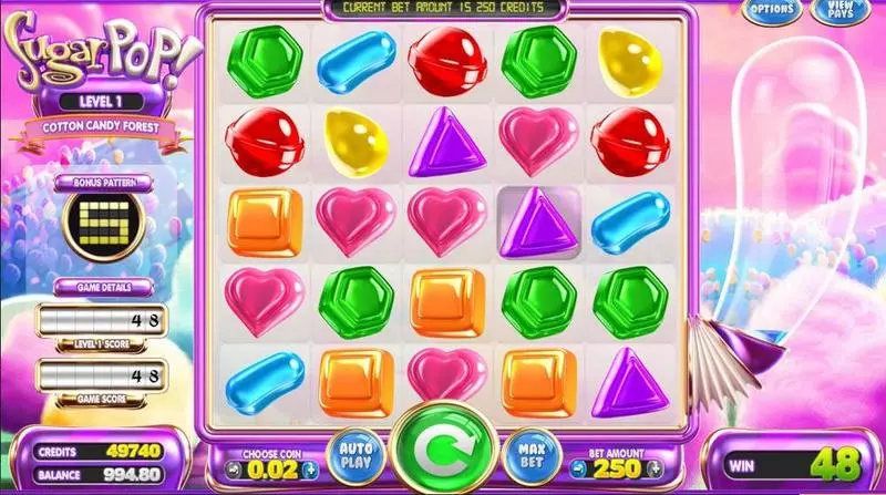 Sugar Pop Free Casino Slot  with, delBonus Meters