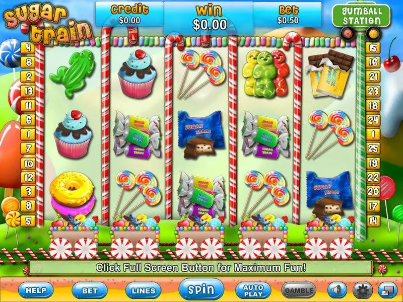 Sugar Train Free Casino Slot  with, delFree Spins