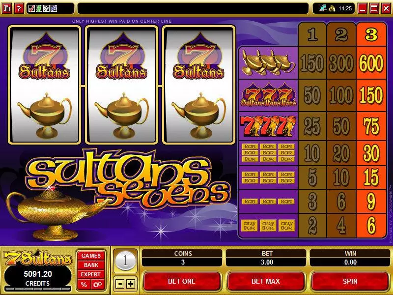 Sultan 7's Free Casino Slot 