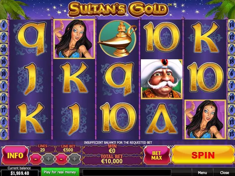 Sultan's Gold Free Casino Slot  with, delFree Spins