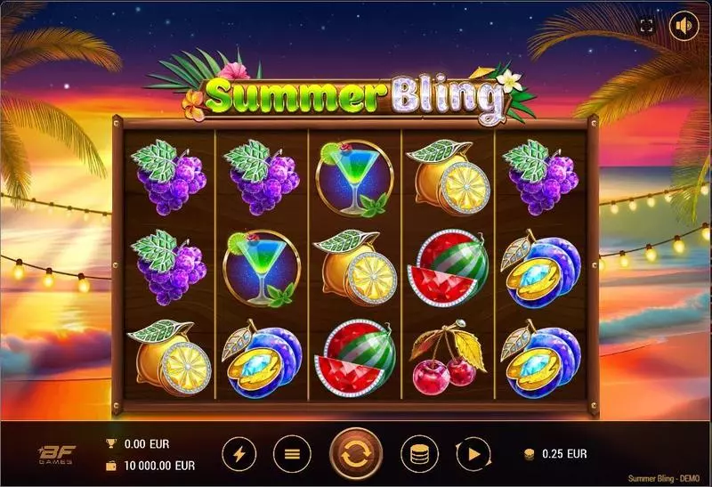 Summer Bling Free Casino Slot 