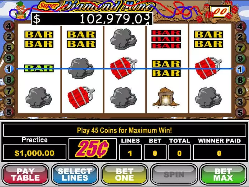 Super Diamond Mine Free Casino Slot  with, delSecond Screen Game