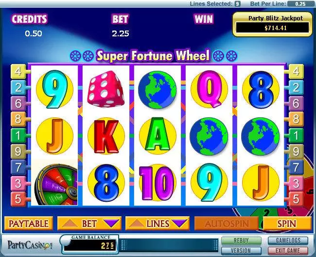 Super Fortune Wheel Free Casino Slot  with, delJackpot bonus game