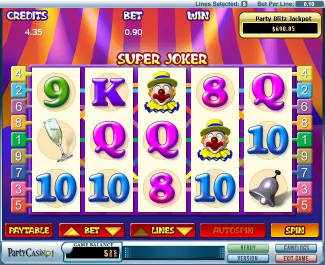 Super Joker Free Casino Slot  with, delJackpot bonus game