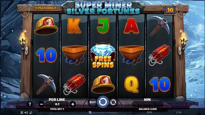 Super Miner – Silver Fortunes Free Casino Slot  with, delFree Spins