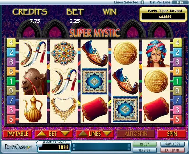 Super Mystic Free Casino Slot  with, delJackpot bonus game