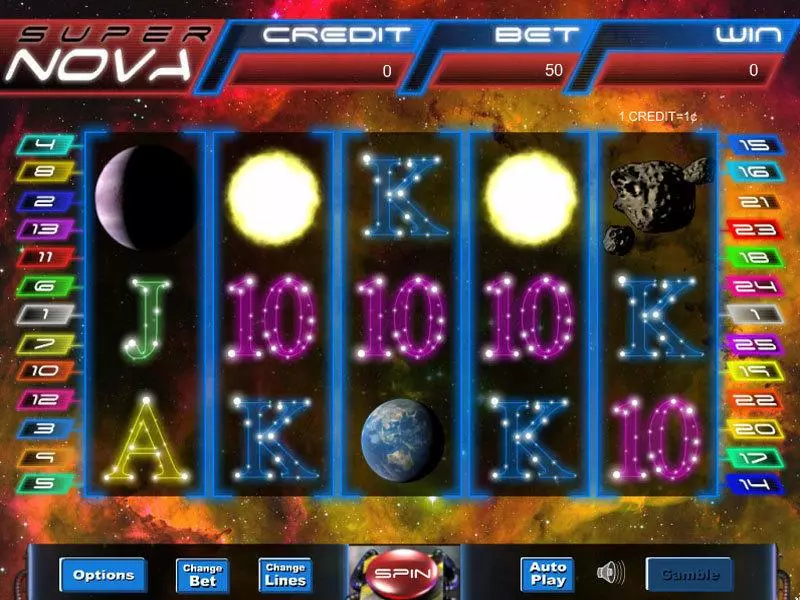 Super Nova Free Casino Slot  with, delFree Spins