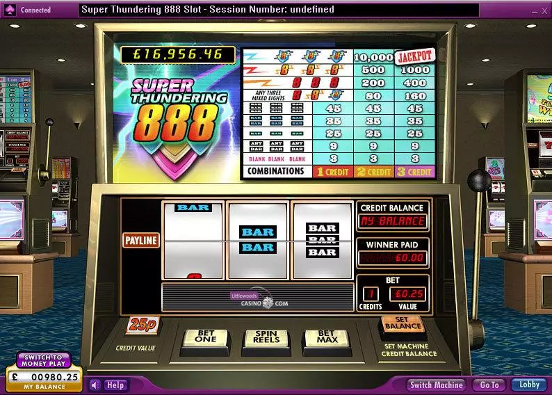 Super Thundering 888 Free Casino Slot 