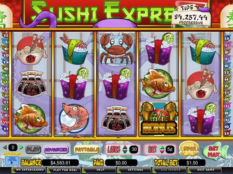 Sushi Express Free Casino Slot  with, delFree Spins