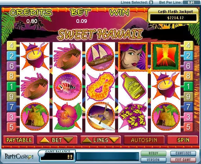 Sweet Hawaii Free Casino Slot  with, delFree Spins