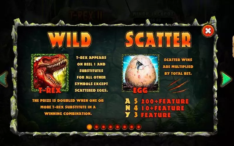 T-Rex II Free Casino Slot  with, delFree Spins