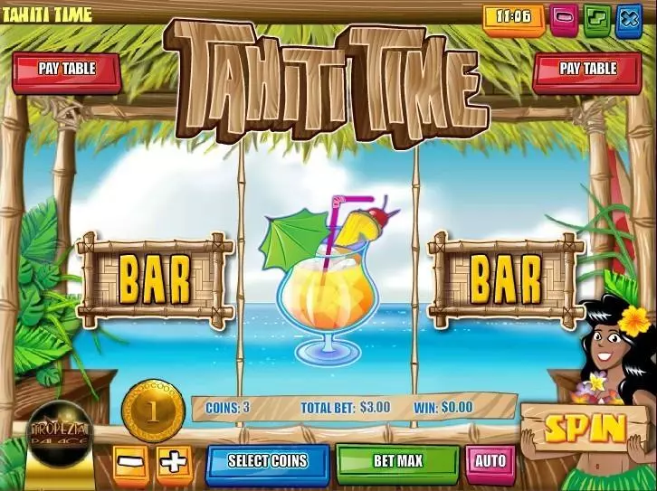 Tahiti Time Free Casino Slot  with, delFree Spins