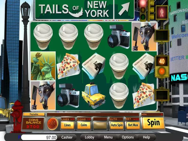 Tails of New York Free Casino Slot  with, delFree Spins