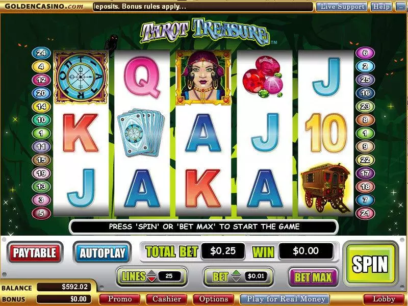 Tarot Treasure Free Casino Slot  with, delFree Spins