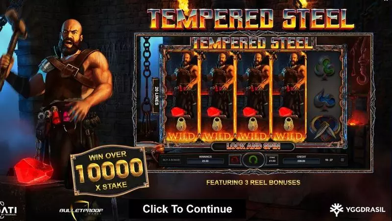 Tempered Steel Free Casino Slot  with, delFree Spins