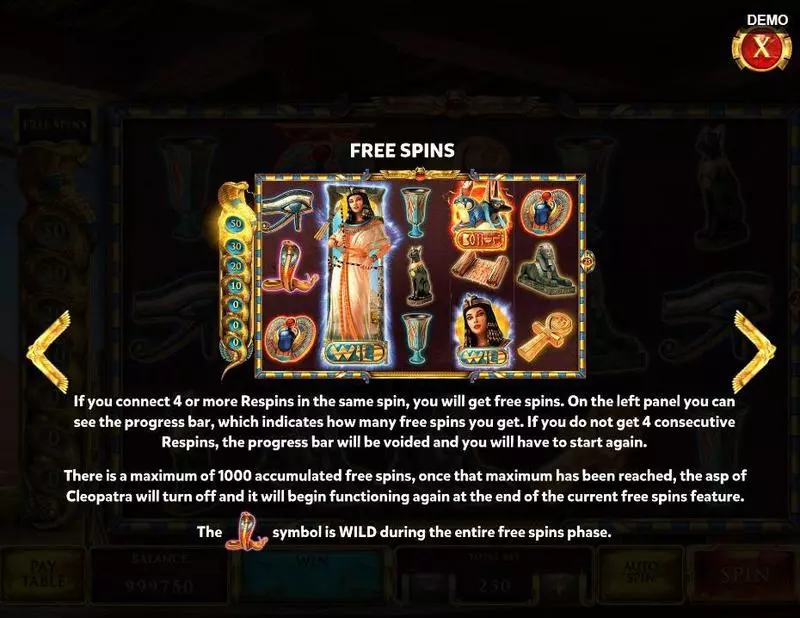 The Asp of Cleopatra Free Casino Slot  with, delFree Spins