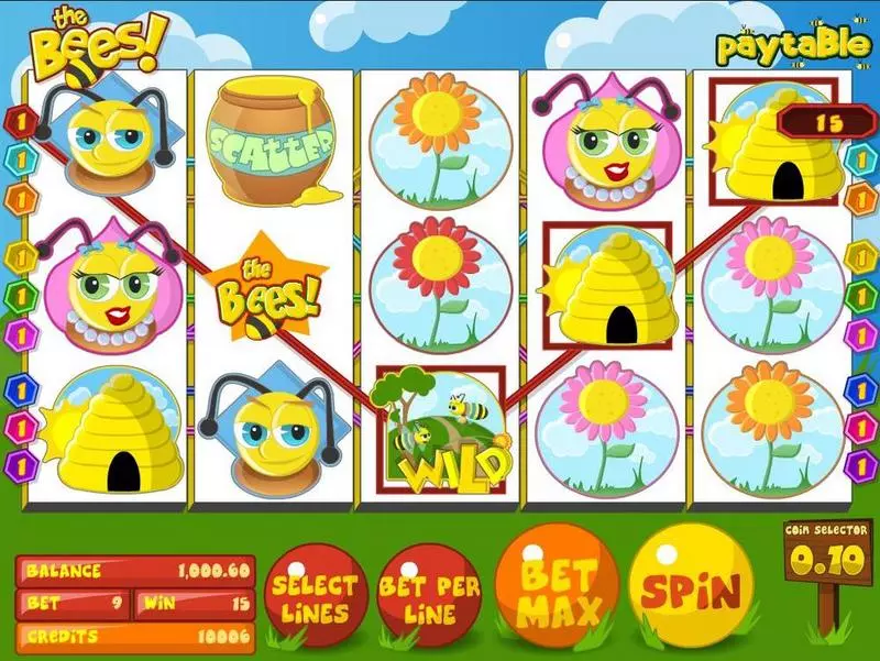 The Bees Free Casino Slot  with, delSwap Feature