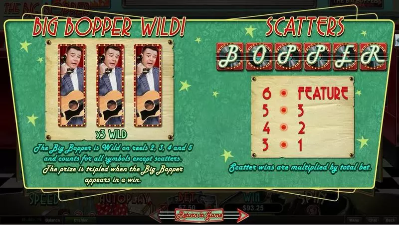 The Big Bopper Free Casino Slot  with, delFree Spins