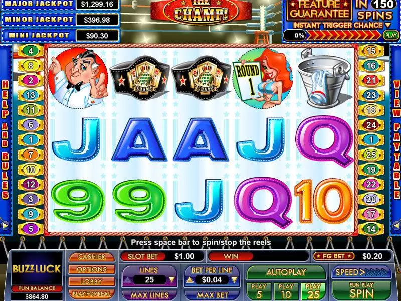 The Champ Free Casino Slot  with, delFree Spins