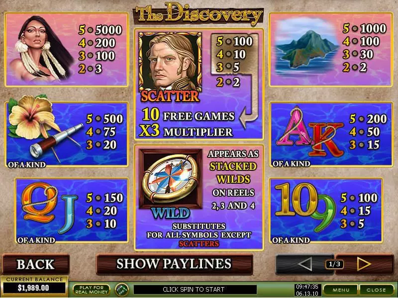 The Discovery Free Casino Slot  with, delFree Spins
