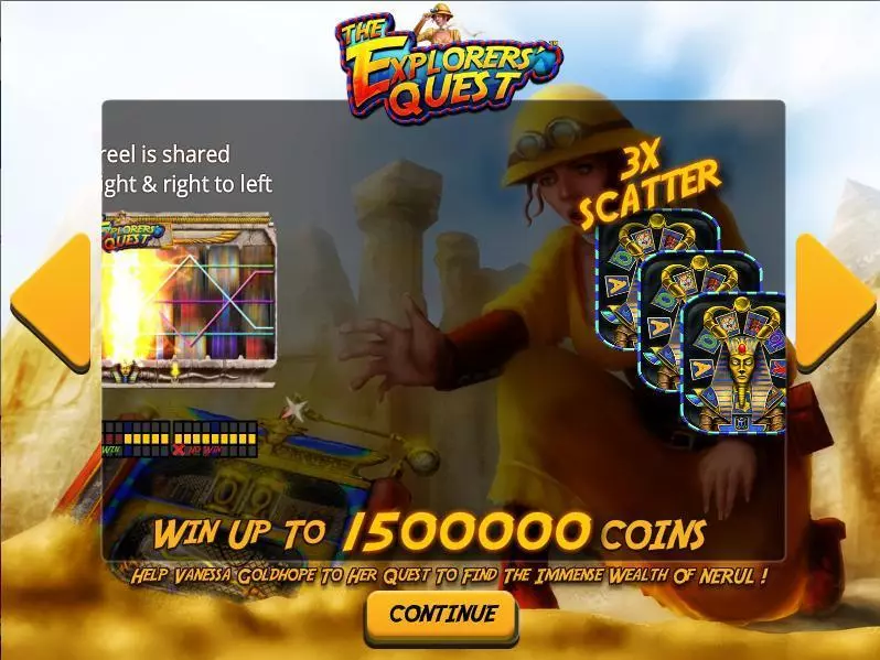 The Explorer's Quest Free Casino Slot  with, delFree Spins
