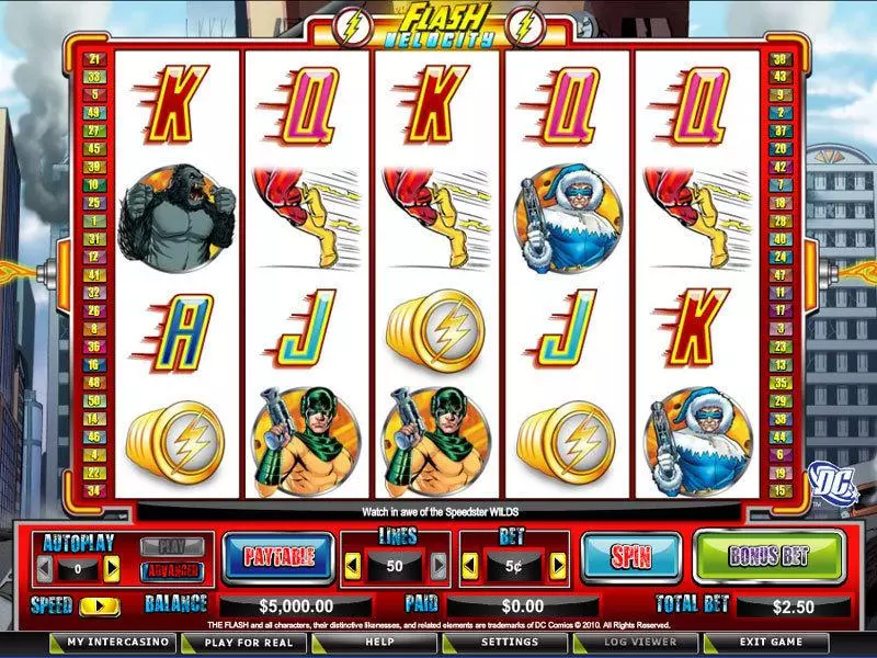 The Flash Velocity Free Casino Slot  with, delFree Spins