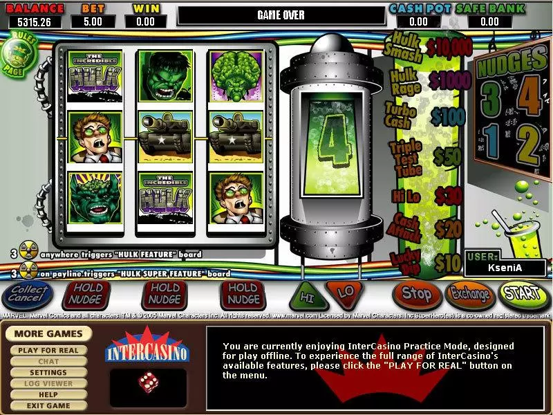 The Hulk Free Casino Slot  with, delSecond Screen Game