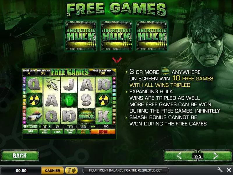 The Incredible Hulk Free Casino Slot  with, delJackpot bonus game