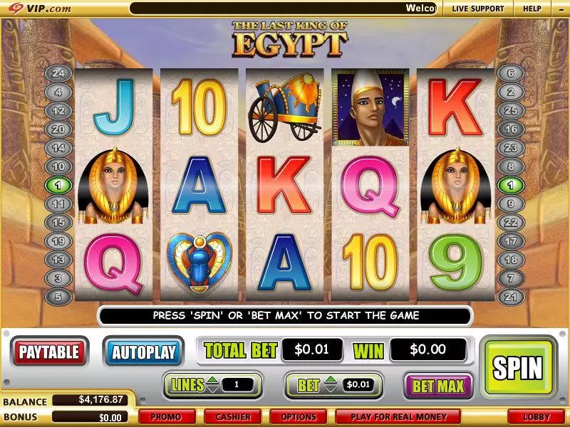 The Last King of Egypt Free Casino Slot  with, delFree Spins