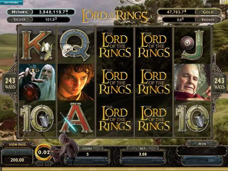 The Lord of the Rings Free Casino Slot  with, delFree Spins