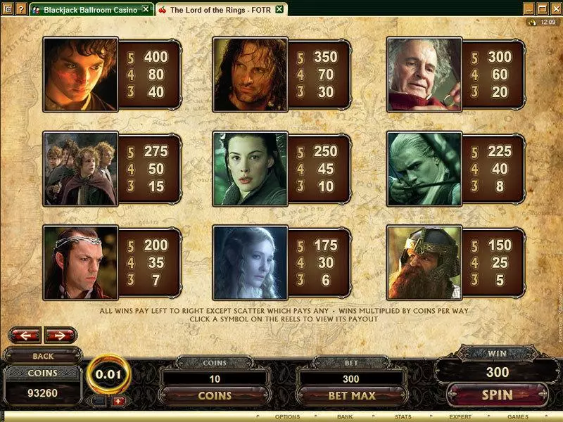 The Lord of the Rings - The Fellowship of the Ring Free Casino Slot  with, delFree Spins