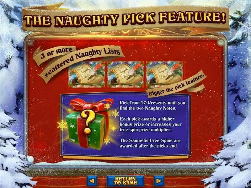 The Naughty List Free Casino Slot  with, delFree Spins