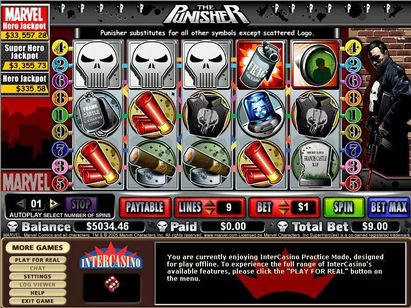 The Punisher Free Casino Slot  with, delFree Spins