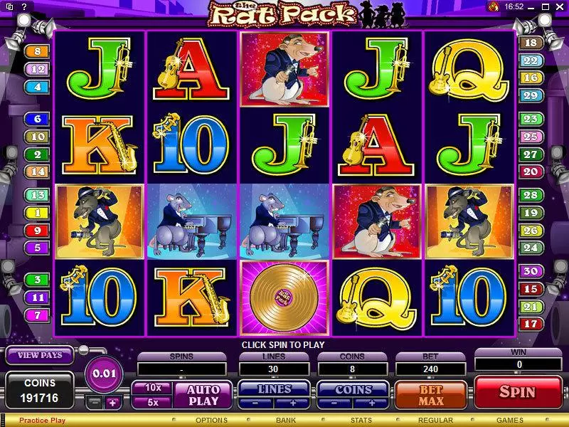 The Rat Pack Free Casino Slot  with, delFree Spins