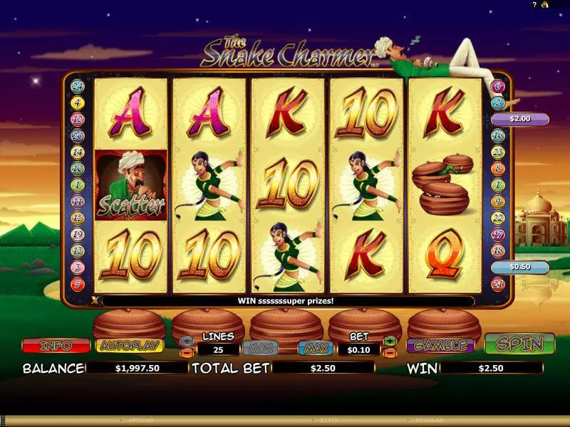 The Snake Charmer Free Casino Slot  with, delFree Spins