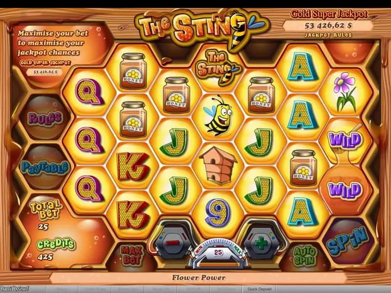 The Sting Free Casino Slot  with, delJackpot bonus game