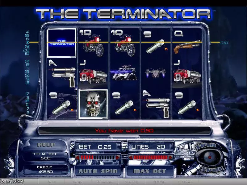 The Terminator Free Casino Slot  with, delFree Spins