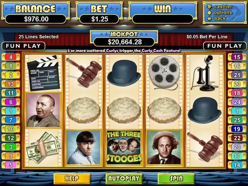 The Three Stooges Free Casino Slot  with, delFree Spins