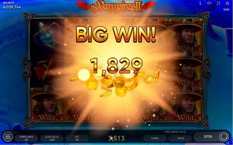 The Vampires II Free Casino Slot  with, delMultipliers