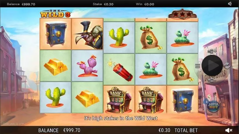 The Wild 3  Free Casino Slot  with, delRe-Spin